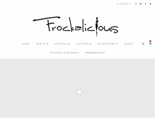 Tablet Screenshot of frockalicious.com